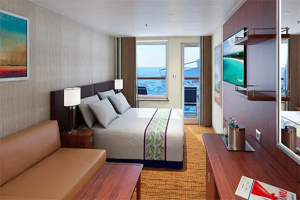 Spacious cruise suite room