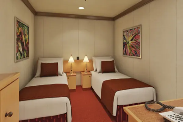 Cozy cruise cabin interior