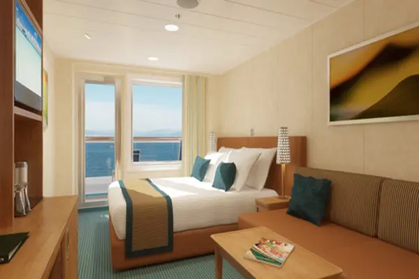 Private cruise balcony deck