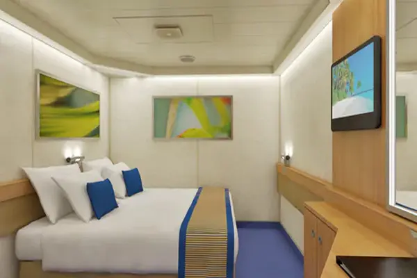 Cozy cruise cabin interior