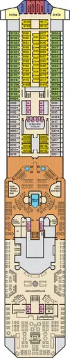 Carnival Sunshine Deck 9 - Lido 