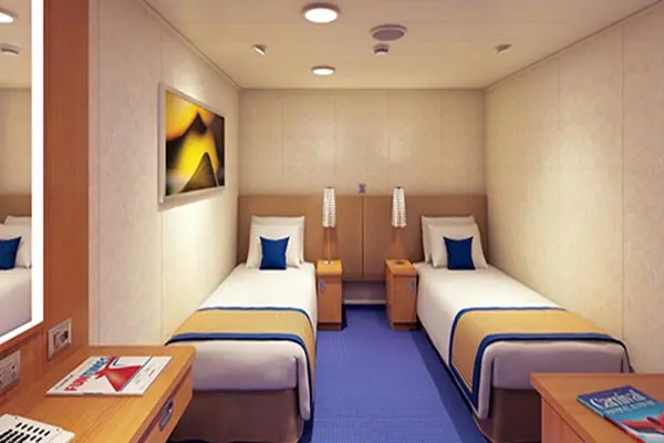 Cozy cruise cabin interior