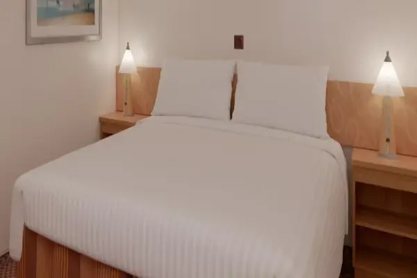 Cozy cruise cabin interior