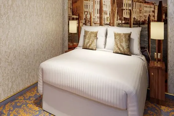Cozy cruise cabin interior