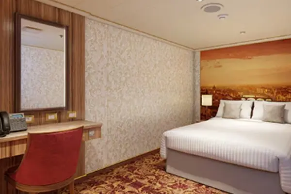 Cozy cruise cabin interior