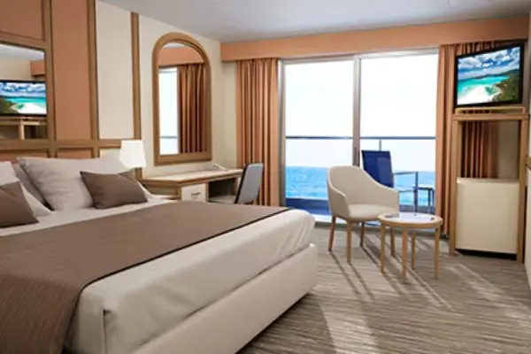 Private cruise balcony deck