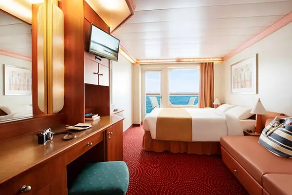 Spacious cruise suite room