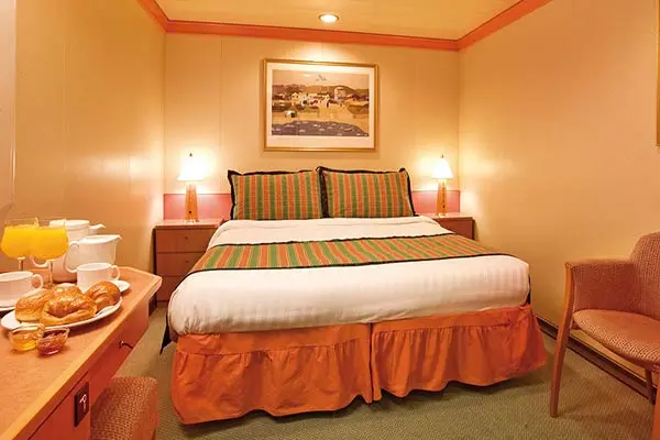 Cozy cruise cabin interior