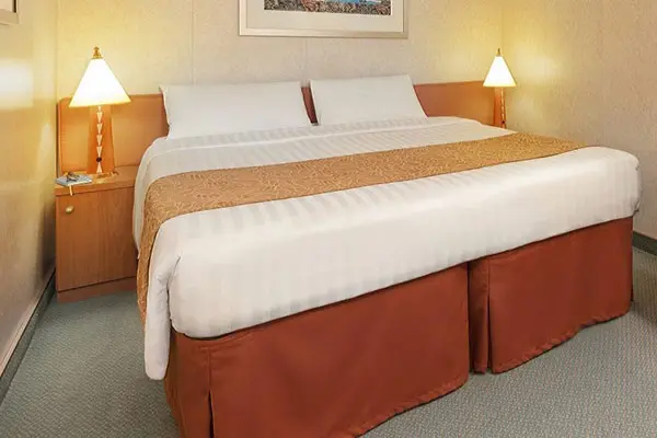 Cozy cruise cabin interior