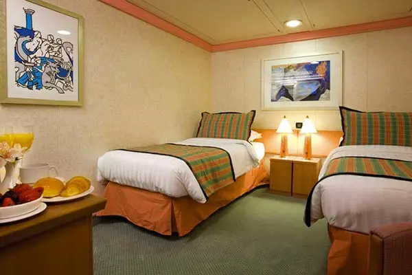 Cozy cruise cabin interior