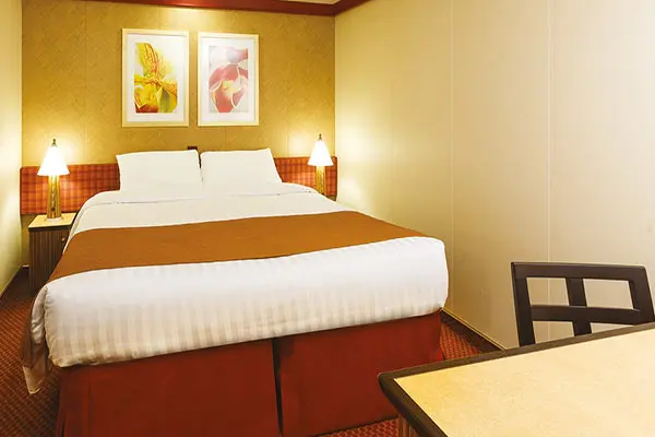 Cozy cruise cabin interior