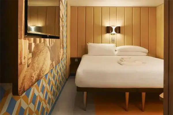 Cozy cruise cabin interior