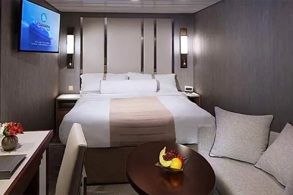 Cozy cruise cabin interior