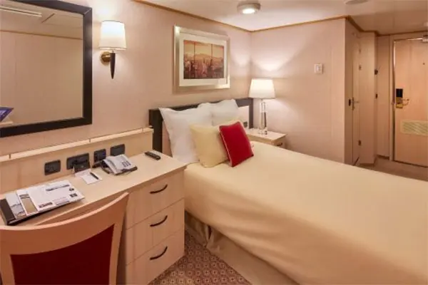Cozy cruise cabin interior