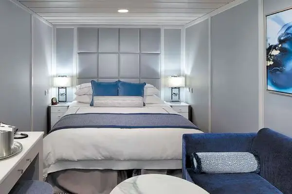 Cozy cruise cabin interior