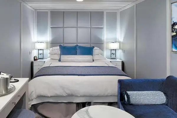 Cozy cruise cabin interior