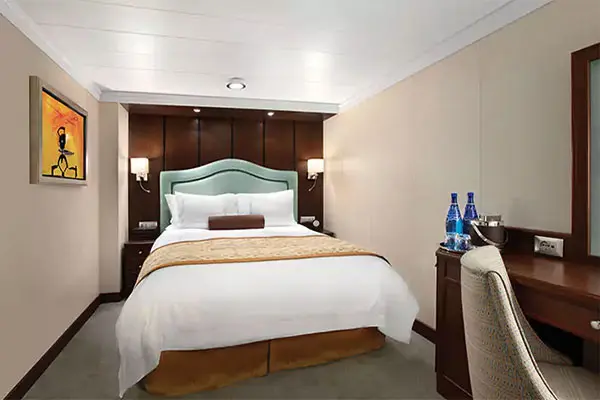 Cozy cruise cabin interior