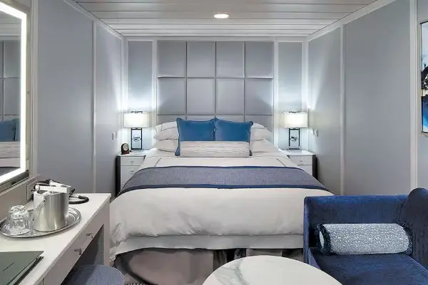 Cozy cruise cabin interior