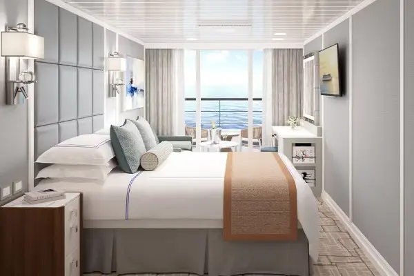 Private cruise balcony deck