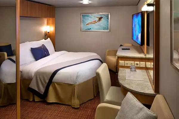 Cozy cruise cabin interior