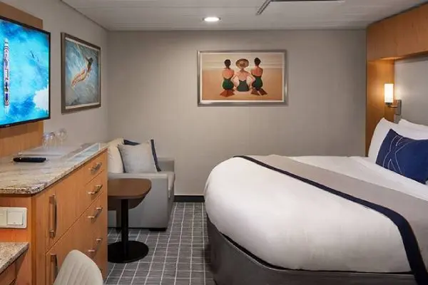 Cozy cruise cabin interior