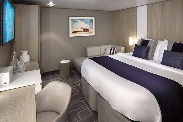 Cozy cruise cabin interior