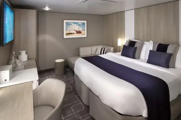 Cozy cruise cabin interior