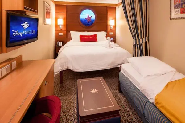 Cozy cruise cabin interior