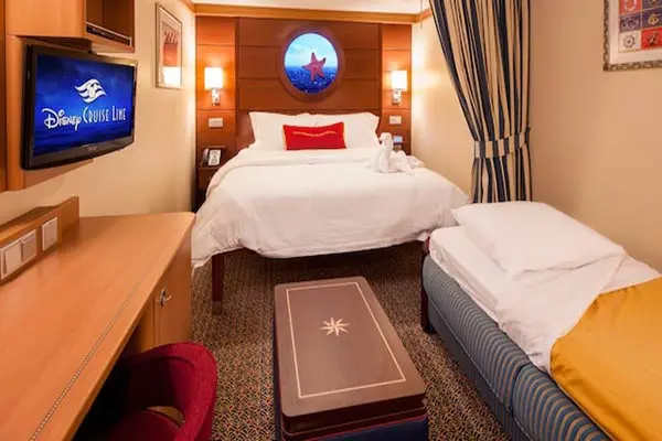 Cozy cruise cabin interior