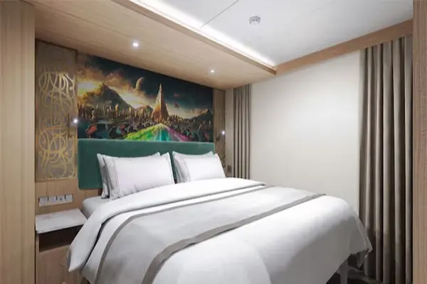Spacious cruise suite room