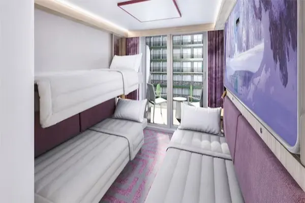 Private cruise balcony deck
