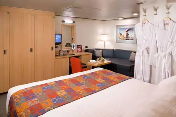 Cozy cruise cabin interior