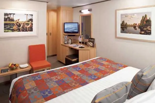 Cozy cruise cabin interior
