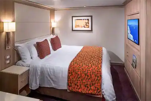 Cozy cruise cabin interior