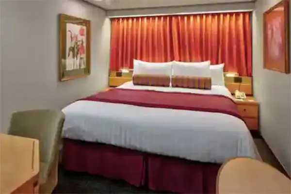 Cozy cruise cabin interior