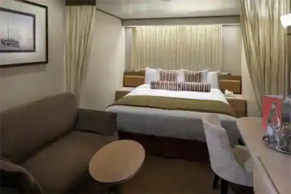 Cozy cruise cabin interior