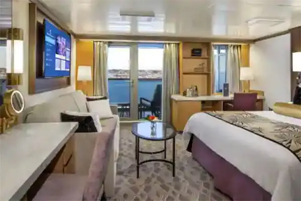 Spacious cruise suite room