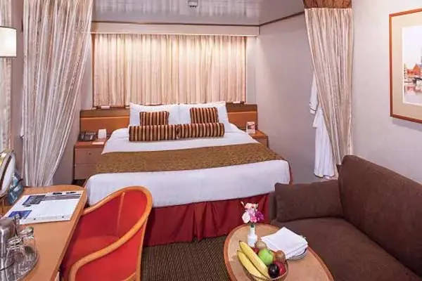Cozy cruise cabin interior