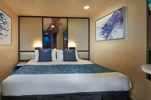 Cozy cruise cabin interior