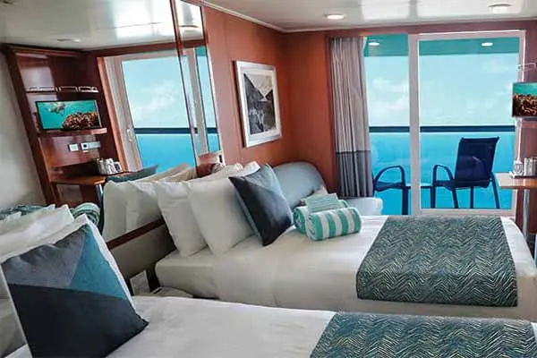 Private cruise balcony deck