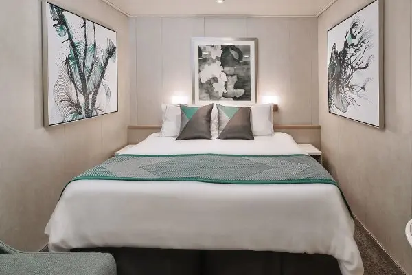 Cozy cruise cabin interior
