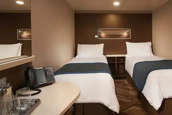 Cozy cruise cabin interior