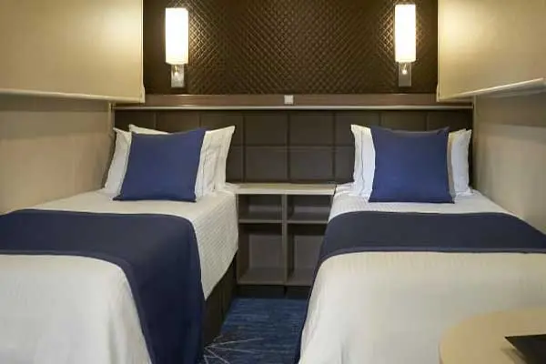 Cozy cruise cabin interior