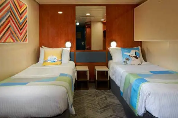 Cozy cruise cabin interior