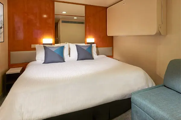 Cozy cruise cabin interior