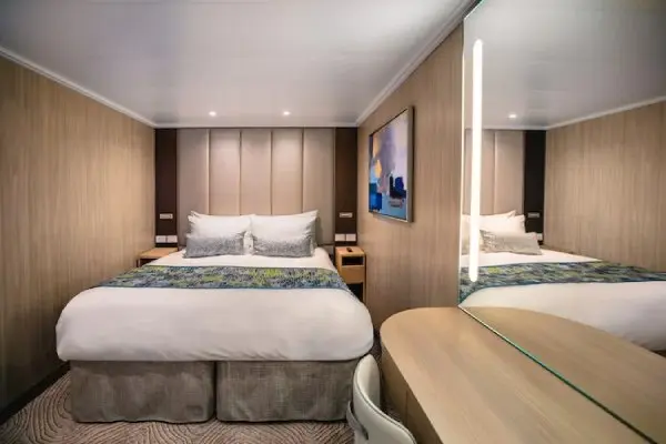 Cozy cruise cabin interior