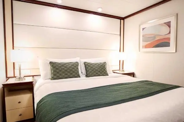 Cozy cruise cabin interior