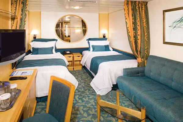 Cozy cruise cabin interior