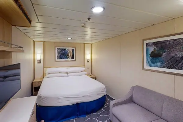 Cozy cruise cabin interior