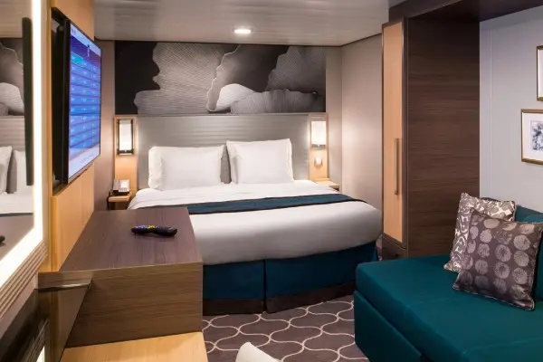 Cozy cruise cabin interior